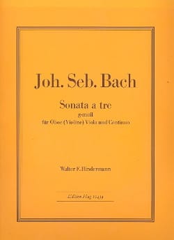 Sonate en Sol mineur - Hautbois, Alto et Continuo - BACH - Partition