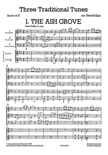 3 Traditional Tunes - Mixed Bag N°16 Harold East Partition