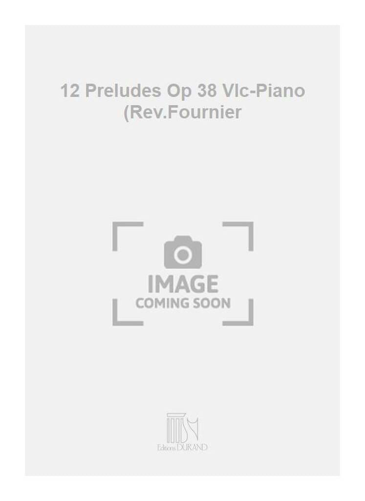 12 Préludes op. 38 Alexandre Tcherepnine Partition Violoncelle