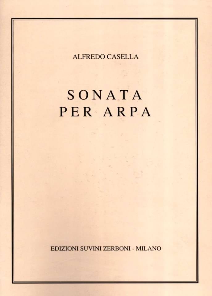 Sonate Pour Harpe Alfredo Casella Partition Harpe