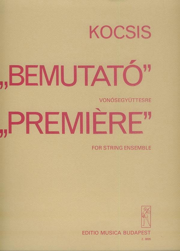 Premiere Zoltan Kocsis Partition