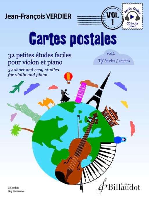 Cartes postales - Violon - Volume 1 - Jean-François Verdier