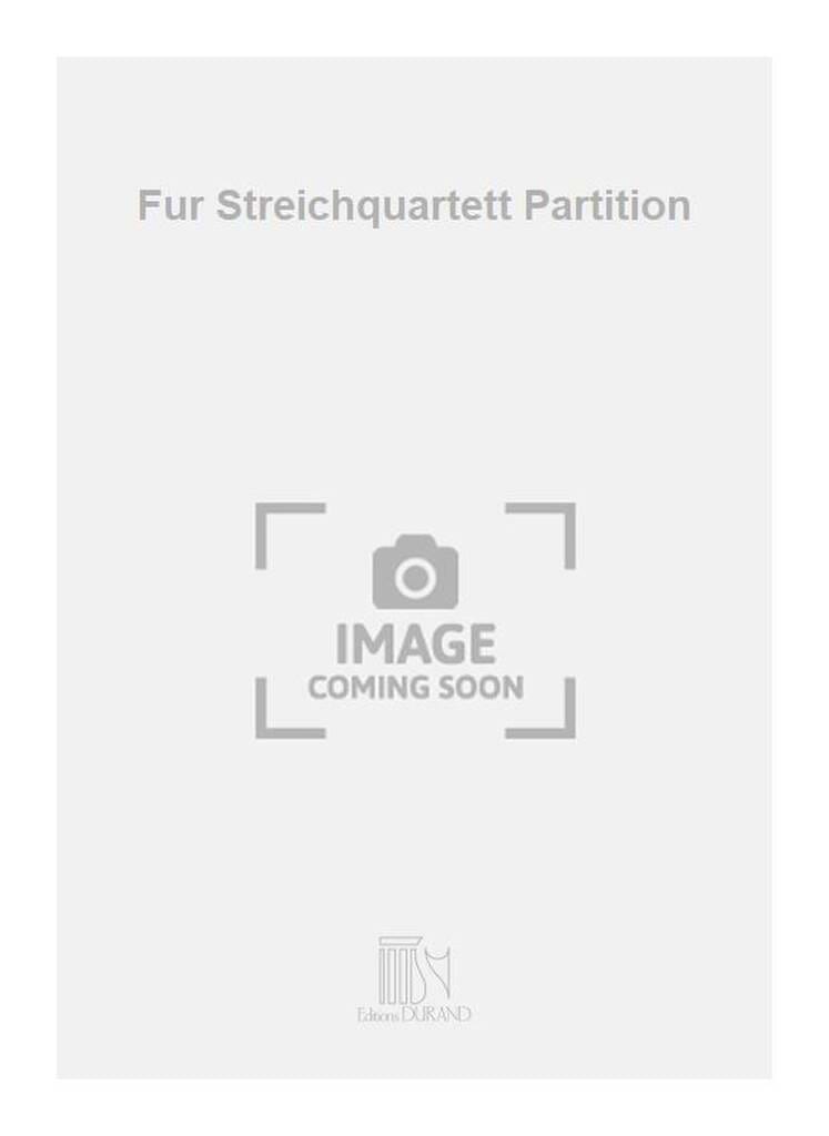 FĂŒr Streichquartett - Conducteur Gerd KĂŒhr Partition Grand format