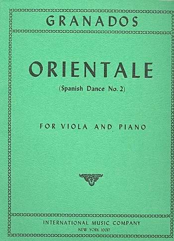 Orientale spanish dance n° 2 - GRANADOS - Partition - Alto