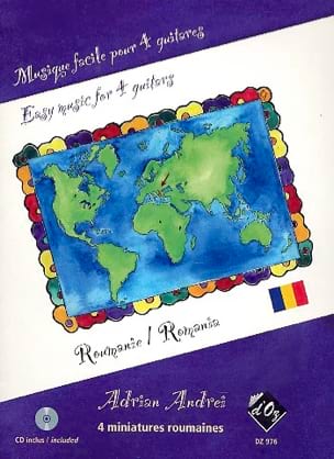 Musique Facile pour 4 Guitares : Roumanie - Traditionnel - Partition