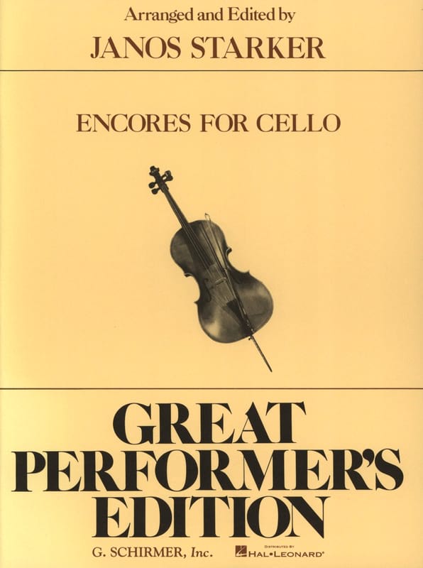 Encores for Cello Partition Violoncelle