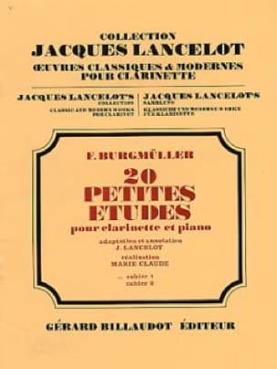 20 Petites études - Volume 1 Frédéric Burgmüller Partition Clarinette