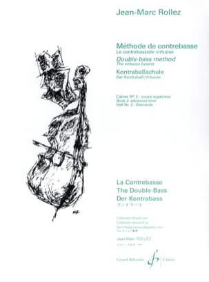 Méthode de Contrebasse Volume 3 Jean-Marc Rollez Partition Contrebasse