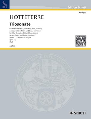 Triosonate D-Dur op. 3 n° 2 - Altblockflöte Flöte Bc