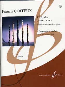 12 Etudes Concertantes Francis Coiteux Partition Clarinette