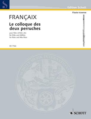 Le Colloque des deux perruches FRANÇAIX Partition Flûte traversière