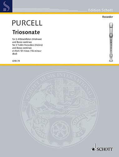 Triosonate d-moll - 2 Altblockflöten und BC - Daniel Purcell