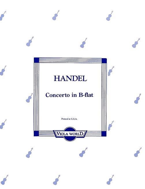 Concerto in B-flat - Viola HAENDEL Partition Alto