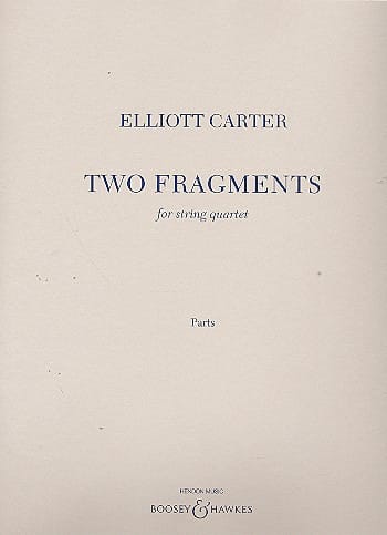 Two Fragments - Elliott Carter - Partition