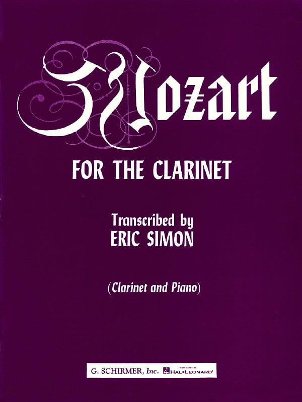Mozart for the Clarinet MOZART Partition Clarinette