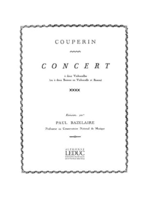 Concert à 2 violoncelles COUPERIN Partition Violoncelle