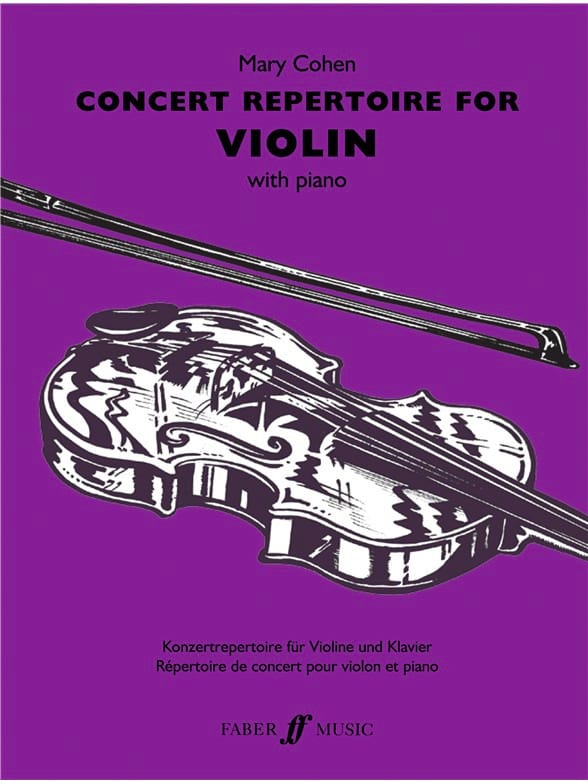 Concert Repertoire for Violon Mary Cohen Partition Violon