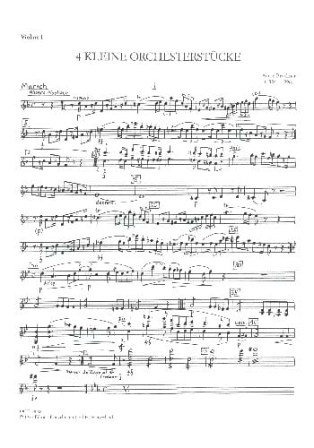 4 kleine Orchesterstücke BRUCKNER Partition