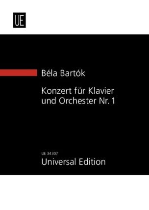 Concerto Pour Piano et Orchestre N° 1 - Score - BARTOK - Partition