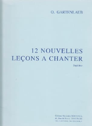 12 Nouvelles leçons à chanter Odette Gartenlaub Partition Solfèges