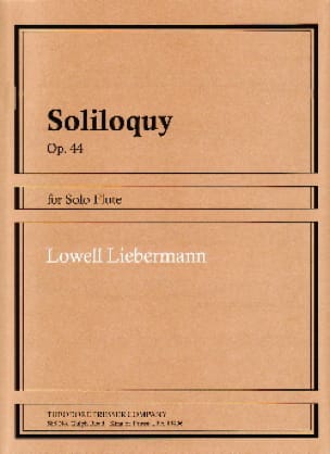 Soliloquy - Flute Solo Lowell Liebermann Partition Flûte traversière