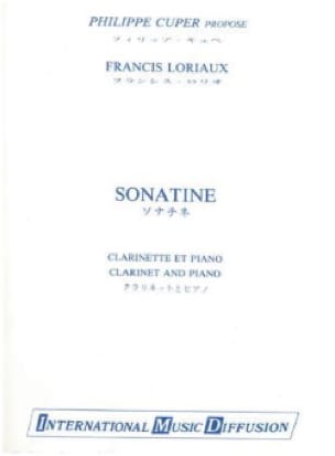 Sonatine - Francis Loriaux - Partition - Clarinette