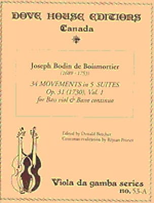 34 Movements in 5 Suites op. 31 - Volume 1 - BOISMORTIER - Partition