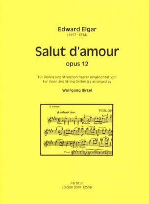 Salut d'amour Edward Elgar Partition Grand format