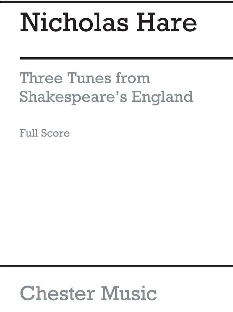 3 Tunes From Shakespeare's England - Score - Nicholas Hare - Partition