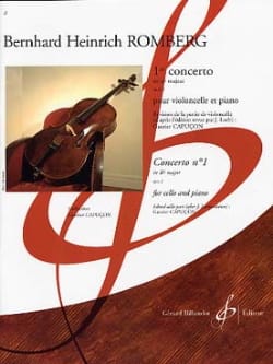 Concerto N° 1 en Si Bémol Majeur Op. 2 ROMBERG Partition Violoncelle
