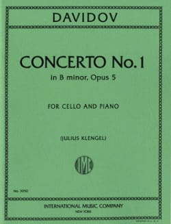 Concerto n° 1 op. 5 si mineur Charles Davidoff Partition Violoncelle