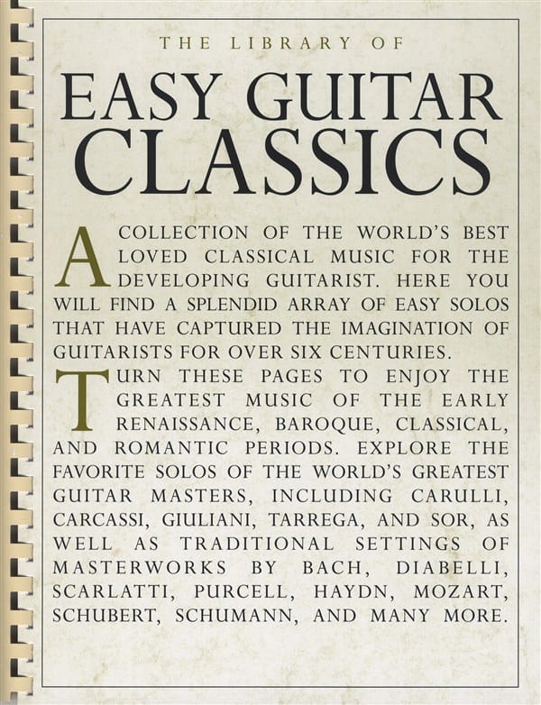 The library of easy guitar classics Partition Guitare