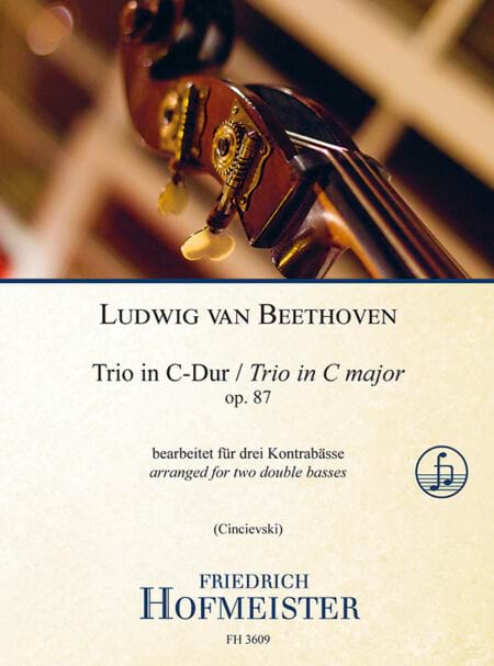 Trio opus 87 - 3 Contrebasses BEETHOVEN Partition Contrebasse