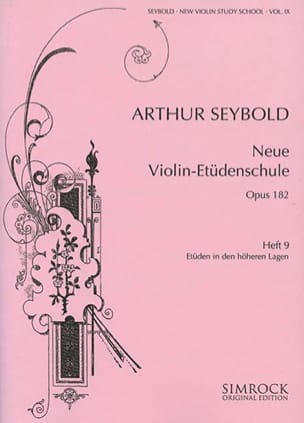 New Violin Study School Op.182 - Cahier 9 - Arthur Seybold - Partition