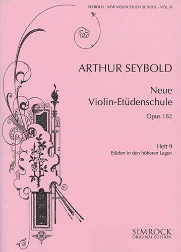 New Violin Study School Op.182 - Cahier 9 - Arthur Seybold - Partition