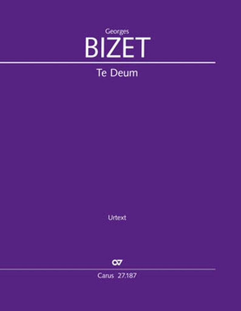 Te Deum - Score Georges Bizet Partition Grand format