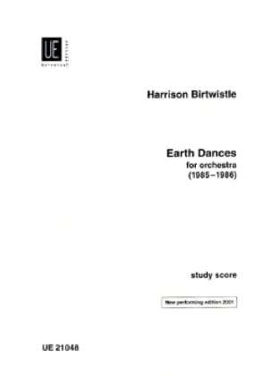 Earth Dances for orchestra Harrison Birtwistle Partition Grand format