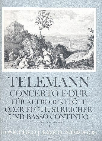 Concerto Fa majeur - TELEMANN - Partition - Grand format