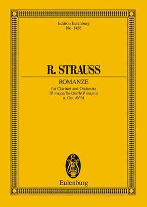 Feuillez l'ouvrage Romanze Es-Dur - Richard Strauss - Partition - Petit format