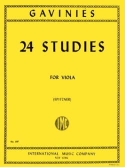 24 Studies - Viola Spitzner Pierre Gaviniès Partition Alto