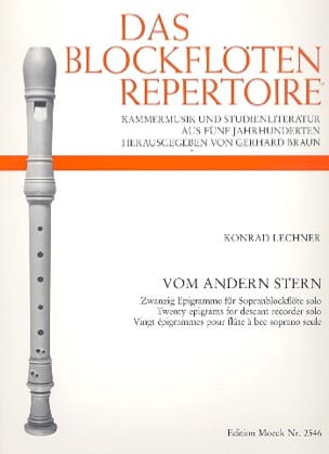 Vom Andern Stern - Fl. à bec soprano solo - Konrad Lechner - Partition