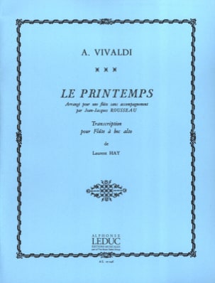 Le Printemps VIVALDI Partition Flûte à bec