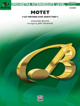 Motet - score & parts BRAHMS Partition ENSEMBLES, BANDS