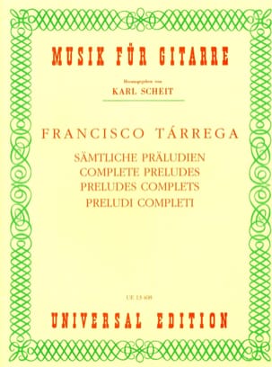 Sämtliche Präludien TARREGA Partition Guitare