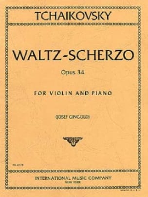 Valse-Scherzo op. 34 TCHAIKOVSKY Partition Violon