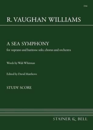 A Sea Symphony WILLIAMS VAUGHAN Partition Grand format