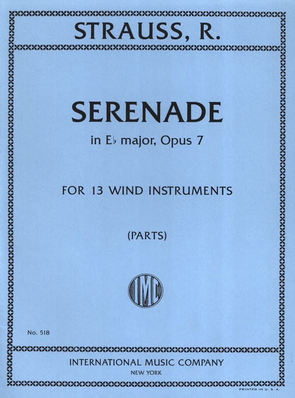 Sérénade - 13 Vents - Richard Strauss - Partition