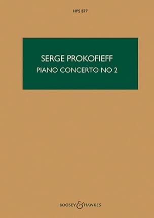 Concerto Piano n° 2 op. 16 - Score PROKOFIEV Partition Grand format