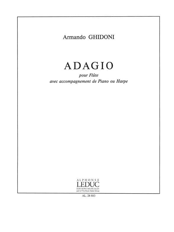 Adagio - Armando Ghidoni - Partition - Flûte traversière