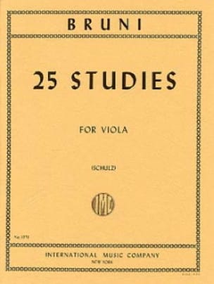 25 Studies Antonio Bartolomeo Bruni Partition Alto